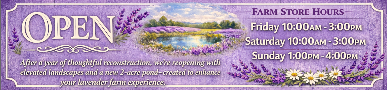 We're OPEN for 2026!